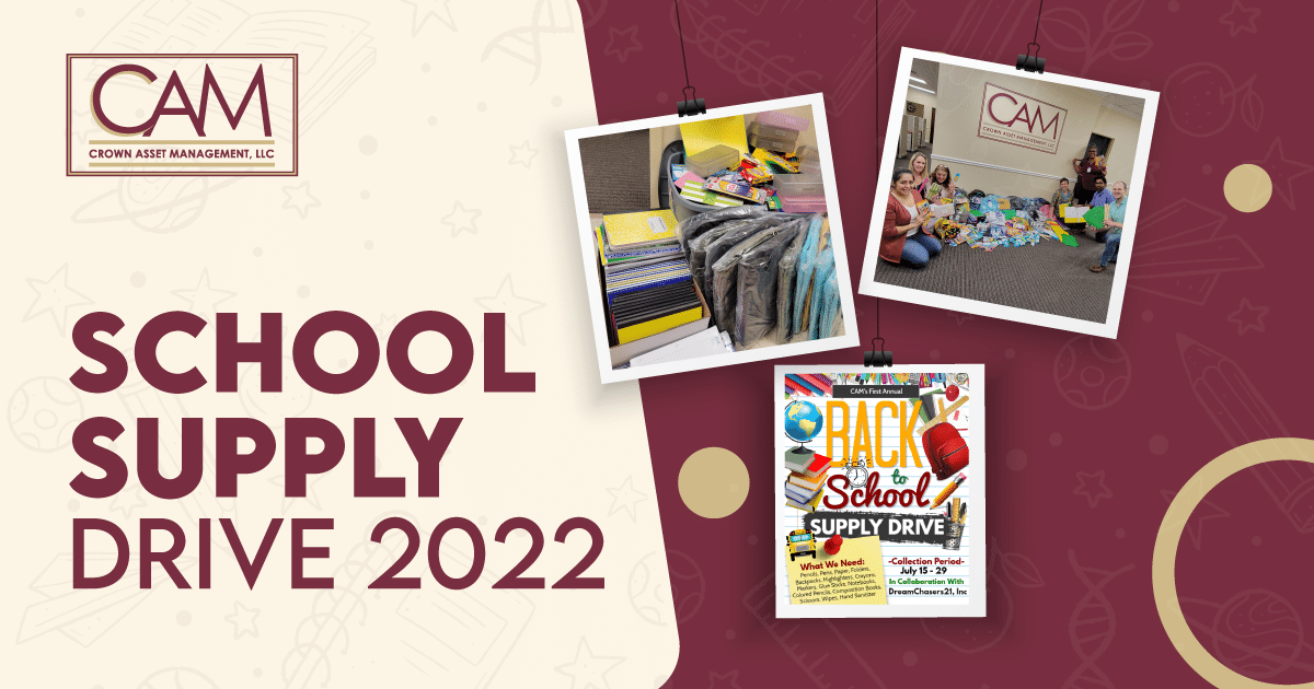 School Supply Drive 2022 | Crown Asset Management